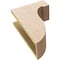 Ekena Millwork 6"W x 12"D x 18"H Classic Del Monte Rough Cedar Woodgrain TimberThane Corbel, Primed Tan CORUR06X12X18DELRCPR - alternate 4